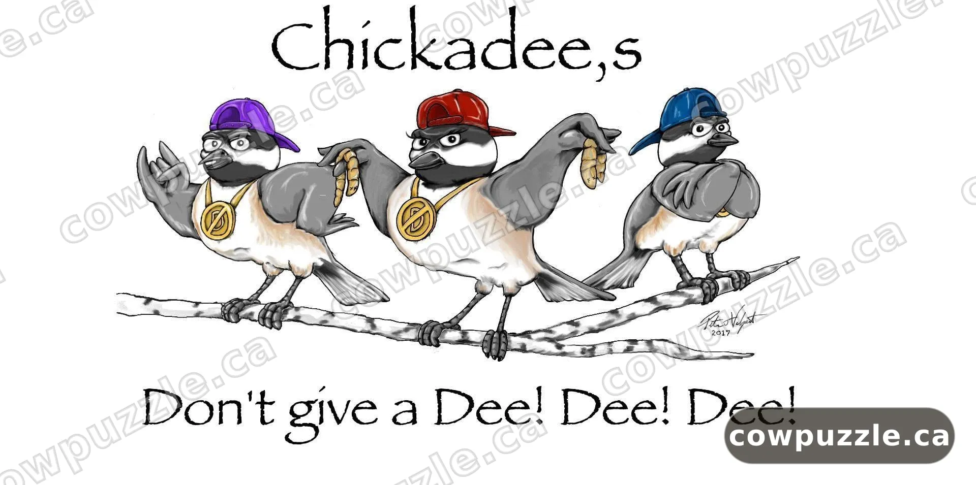 Don’t Give a Dee — Chickadees don’t give a Dee! Dee! Dee!