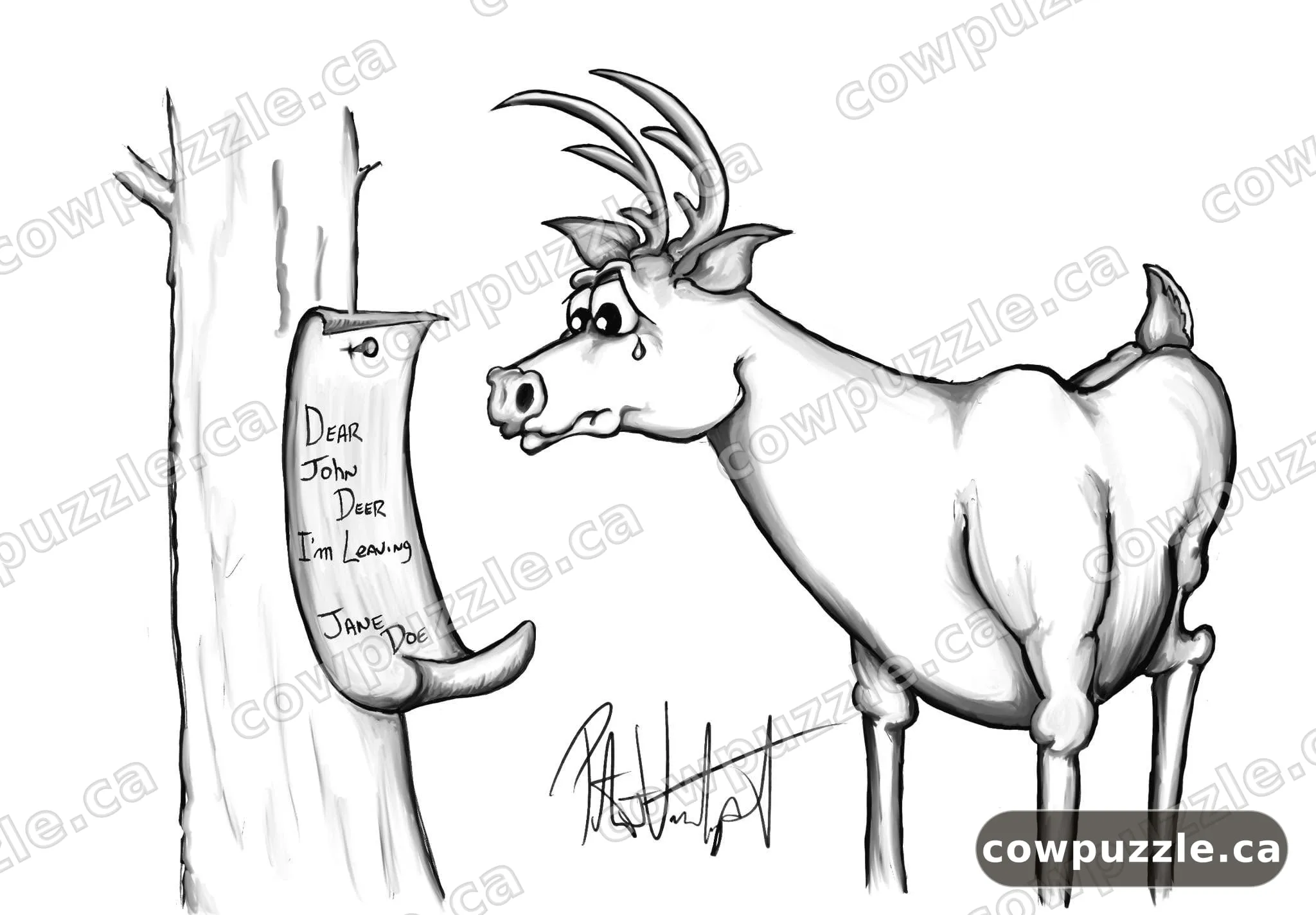 Deer — Inktober 2025 · Day 5