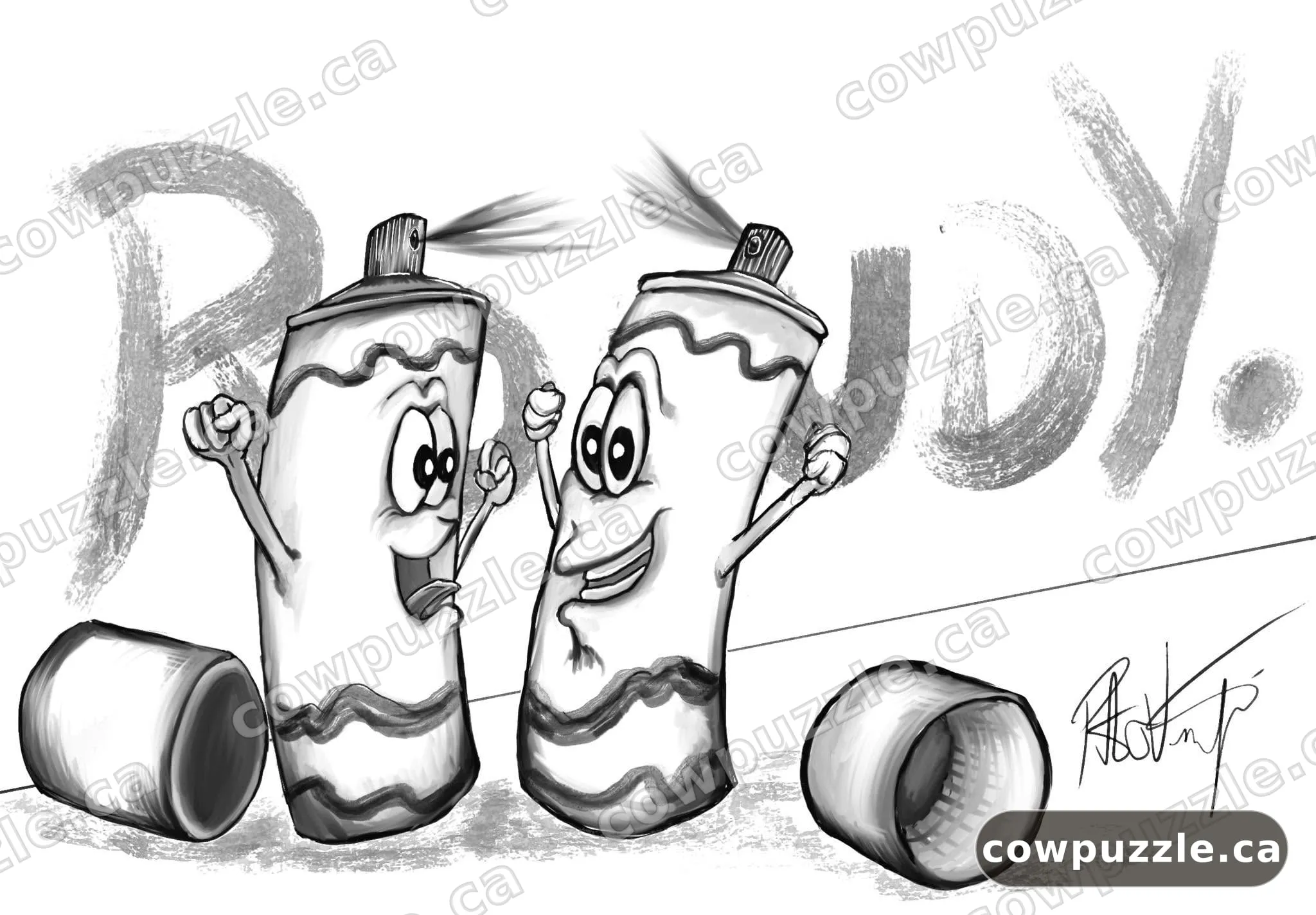 Rowdy — Inktober 2025 · Day 24