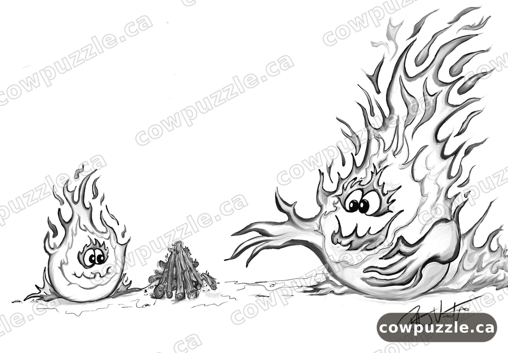Inferno — Inktober 2025 · Day 25