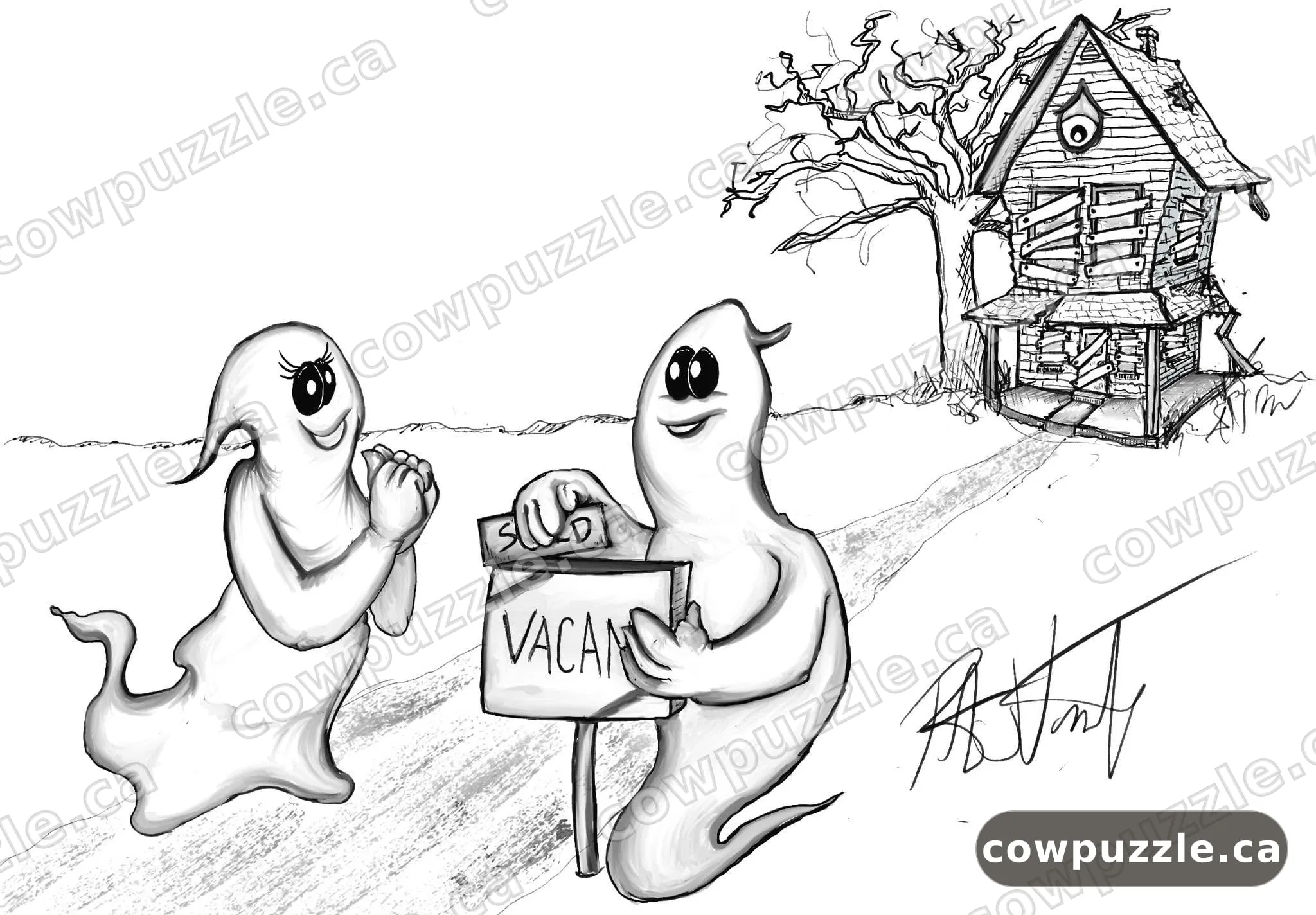 Vacant — Inktober 2025 · Day 30