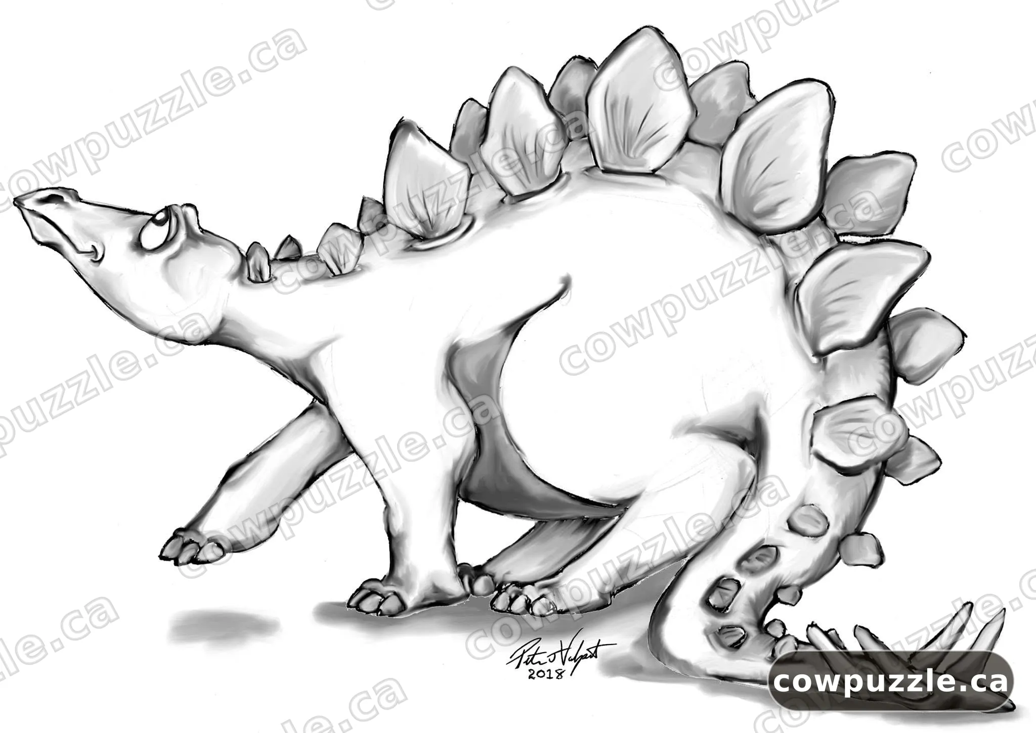 Stegosaurus — One friendly, over-plated dinosaur.